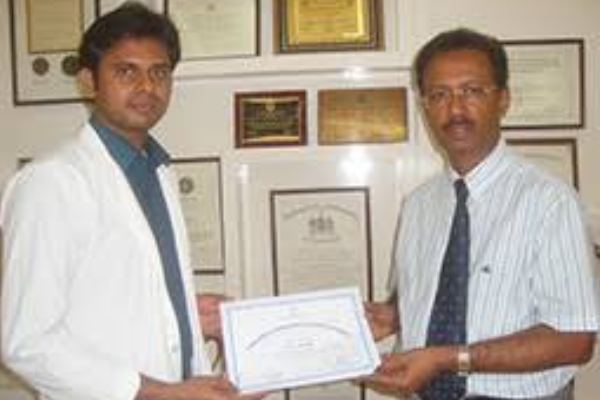 Dr.Dinesh Chidambaram with Dr.S Rajasekaran sir